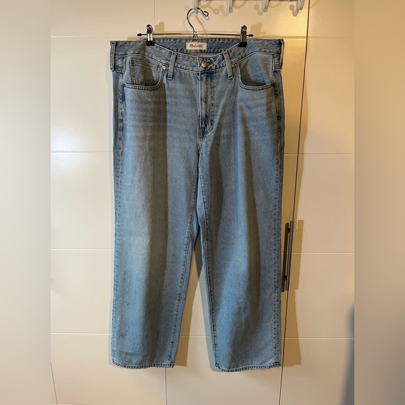NWT Madewell Baggy Straight Jeans Size 14W - Picture 2 of 13